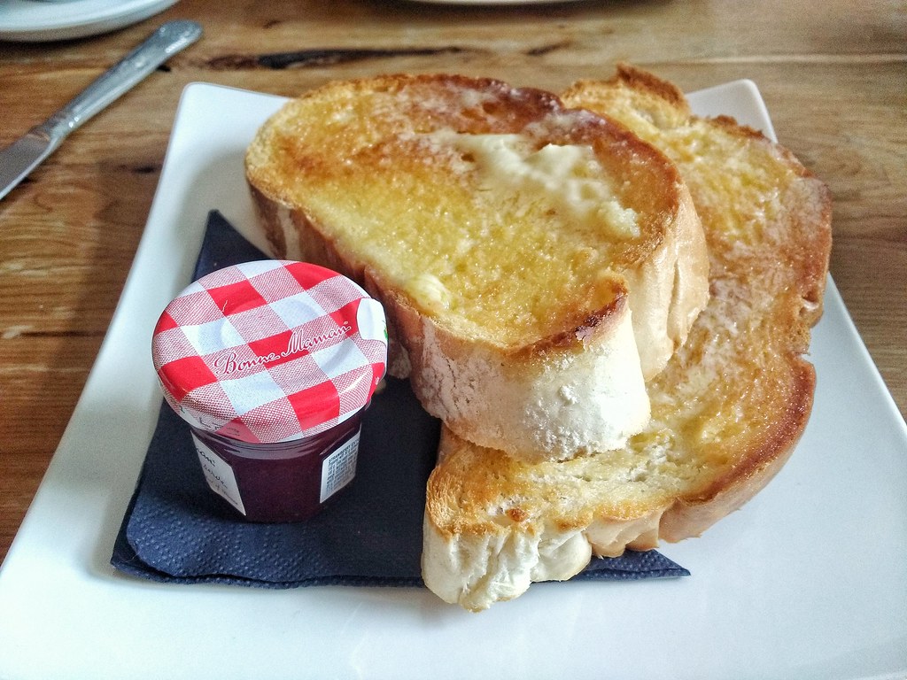 2 Slices of Toasted Bloomer with Tiptree Jam